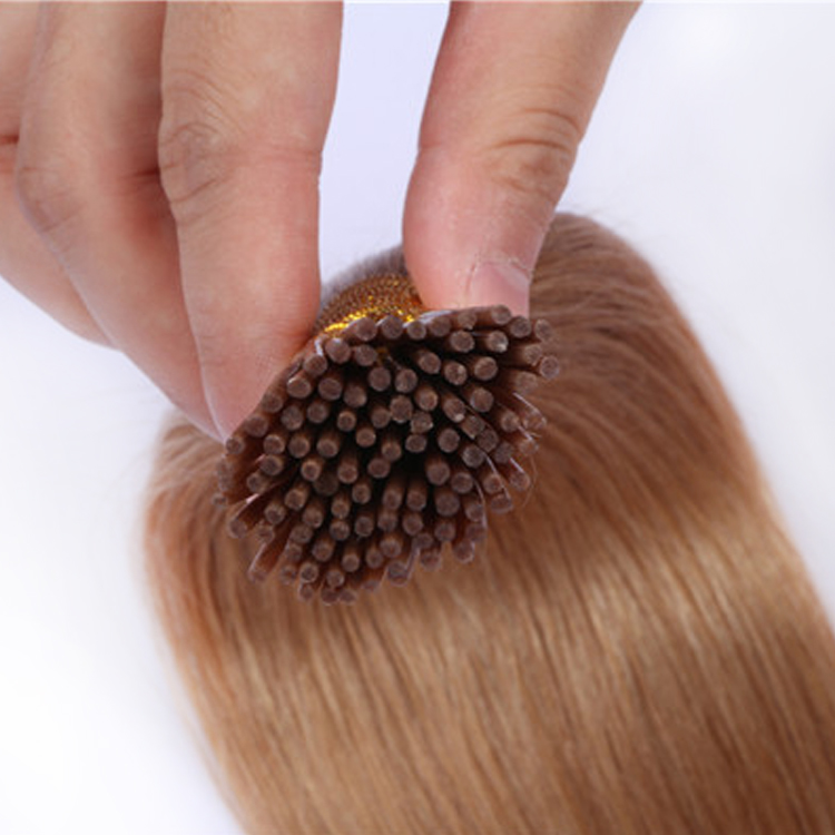 China Pre-bonded Human Hair Extensions Keratin I Tip Brazilian Hair Extensions  LM302